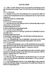 Bài tập Hóa học 11 Anken